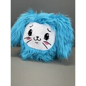 2016 Moose Pikmi Pops Surprise Huddy the Fluffy Blue Bunny Plush 8"